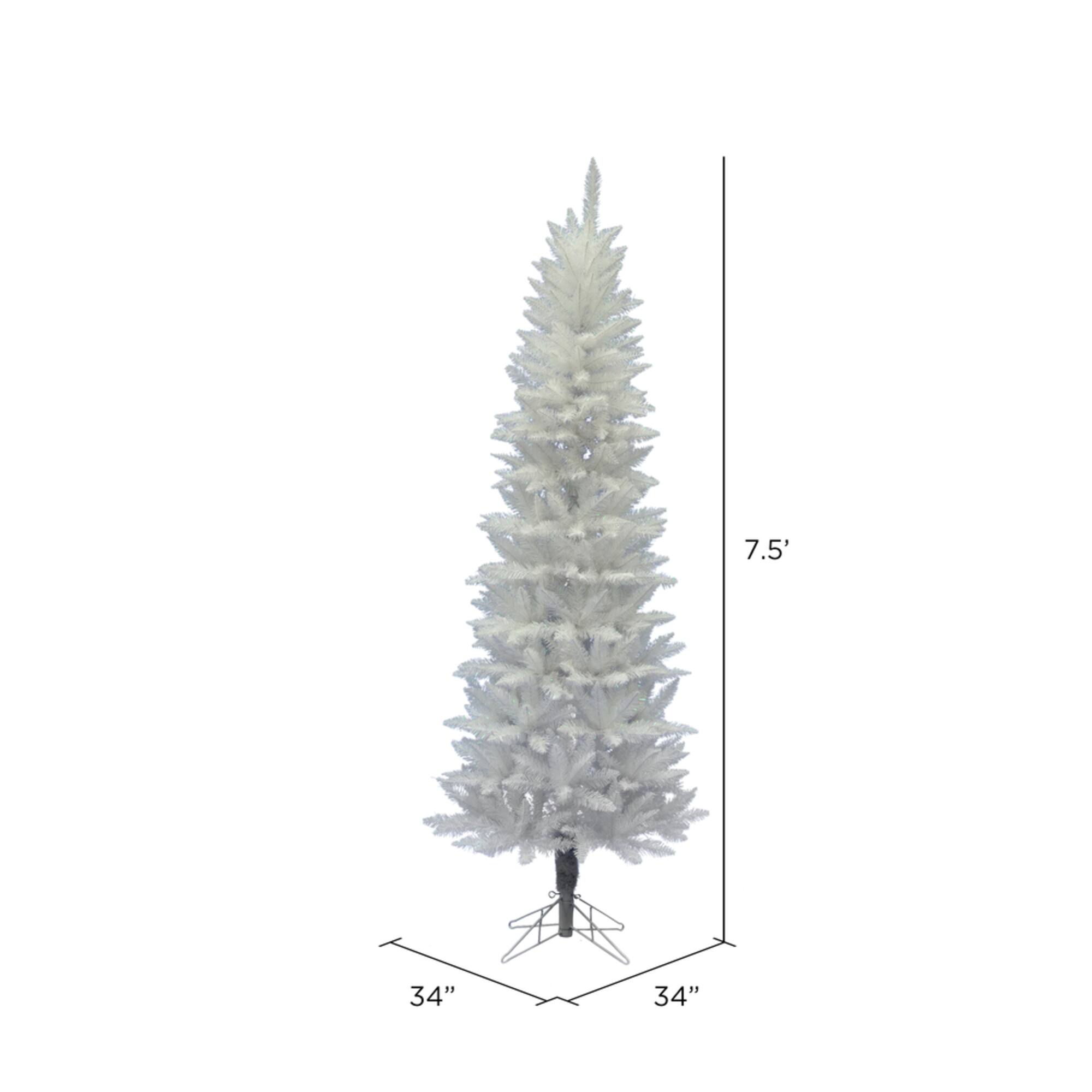 7.5ft. Unlit Sparkle White Spruce Artificial Christmas Tree